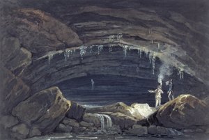 Opening of the Cave at Porth yr Ogof by Thomas Hornor