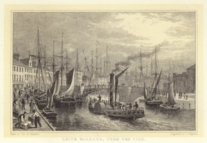 Leith Harbour, from the Pier by Thomas Hosmer (after) Shepherd