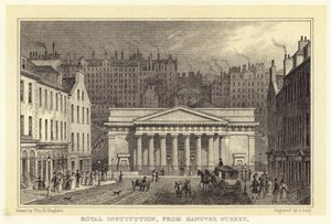 Royal Institution, from Hanover Street by Thomas Hosmer (after) Shepherd
