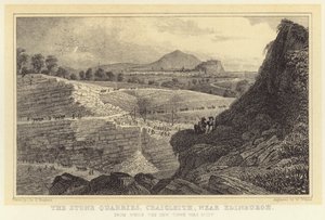 The Stone Quarries, Craigleith, near Edinburgh, from which the New Town was built by Thomas Hosmer (after) Shepherd