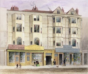 An Old House Called the Half Moon Tavern, on the West Side of Aldersgate Street