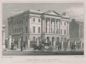 Apsley House, Hyde Park Corner, London, the residence of the Duke of Wellington by Thomas Hosmer Shepherd