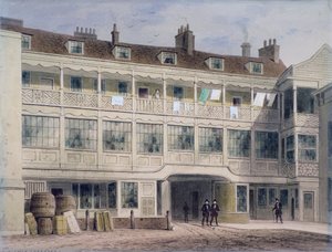 Belle Sauvage Yard, Ludgate Hill, London by Thomas Hosmer Shepherd