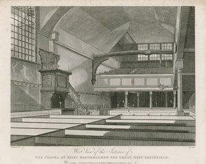 Chapel of St Bartolomew the Great, West Smithfield by Thomas Hosmer Shepherd