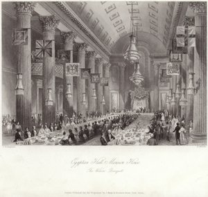 Egyptian Hall at the Mansion House during the Wilson banquet