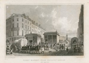 Fleet Market from Holborn Bridge