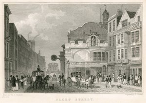 Fleet Street, London by Thomas Hosmer Shepherd