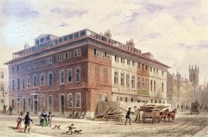 Old House in New Street Square, South East Front by Thomas Hosmer Shepherd