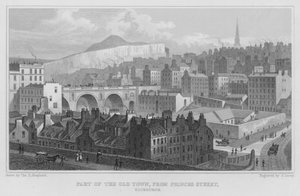 Part of the Old Town, from Princes Street, Edinburgh