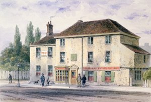 Pied Bull Public House, 1848 by Thomas Hosmer Shepherd