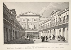 S.E. View of the London Horse and Carriage Repository, Gray