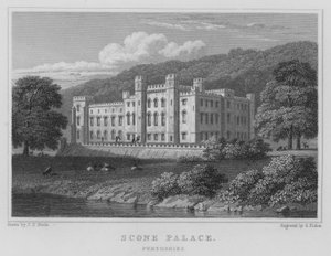 Scone Palace, Perthshire by Thomas Hosmer Shepherd
