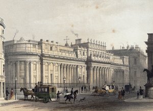The Bank of England, engraved by Louis-Jules Arnout, pub. 1854 by E. Gambart and Co. by Thomas Hosmer Shepherd