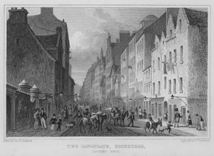 The Canongate, Edinburgh, looking West