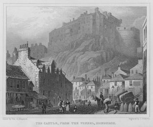 The Castle, from the Vennel, Edinburgh
