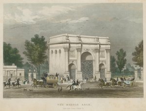 The Marble Arch, Hyde Park Corner, London by Thomas Hosmer Shepherd