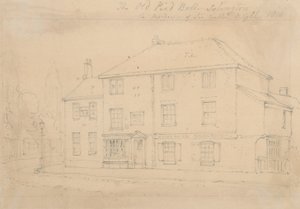 The Old Pied Bull Inn, Islington by Thomas Hosmer Shepherd