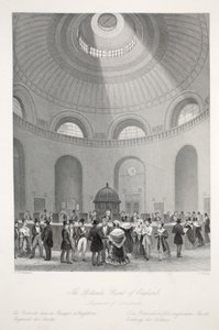 The Rotunda at the Bank of England, from 