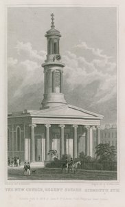 The new church, Regent Square, Sidmouth Street by Thomas Hosmer Shepherd