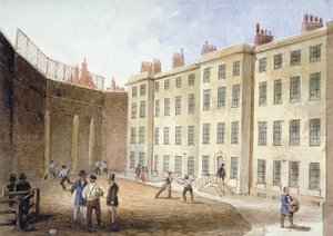 View of Fleet Prison from the Tennis Ground, City of London by Thomas Hosmer Shepherd
