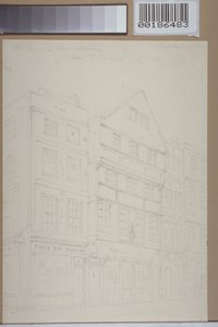 View of Old Houses in Chancery Lane by Thomas Hosmer Shepherd
