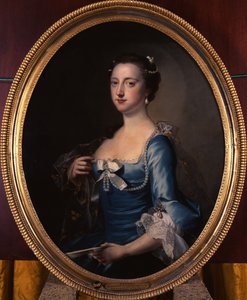 Portrait of Frances Thynne, Lady Hertford, Later Duchess of Somerset by Thomas Hudson