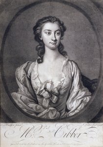 Portrait of Mrs Cibber, Actress and Singer, Engraved by John Faber by Thomas Hudson