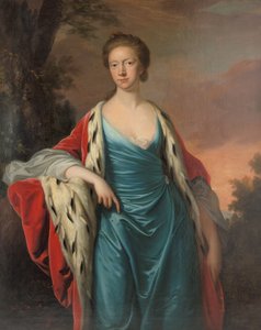 Princess Mary of Great Britain 1723-1772, Landgravine of Hesse-Kassel, 1750s by Thomas Hudson