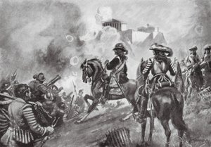Francesco Morosini Bombarding the Parthenon by Thomas Hutchison Peddie