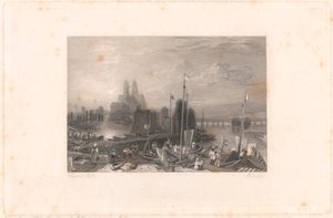 Canal of the Loire and Cher, near Tours by Thomas Jeavons