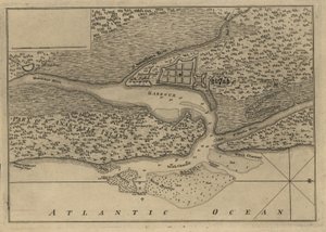 Plan of the Town and Harbour of St. Augustine by Thomas Jefferys
