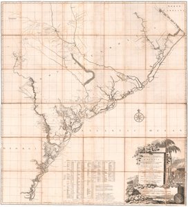 A Map of South Carolina and a Part of Georgia