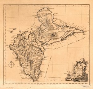 Guadaloupe, One of the Caribbee Islands Subject to France in the West Indies by Thomas Jefferys