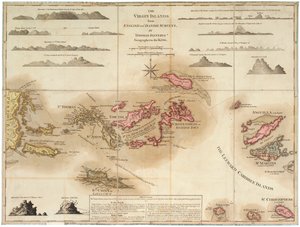 The Virgin Islands from English and Danish Surveys by Thomas Jefferys