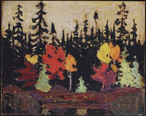 Black Spruce and Maple by Tom Thomson