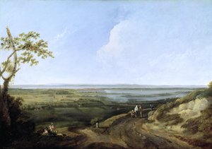 View of Portsmouth from Portsdown Hill by Thomas Jones