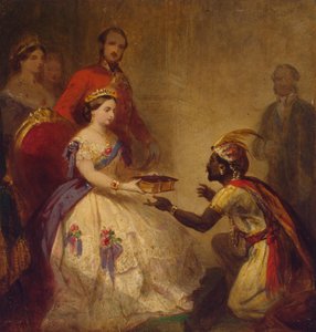 Queen Victoria Giving the Bible to an African Chief (The Secret of England