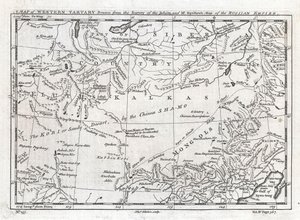 A Map of Western Tartary Drawn from the Survey of the Jesuits and Mr. Kyrillow