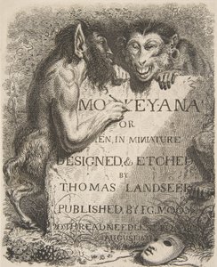 Title Page, from Monkey-ana, or Men in Miniature, 1827