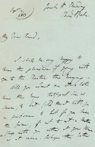 A Letter from Sir Thomas Lawrence