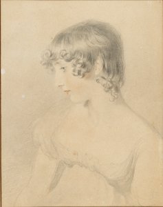Bust Portrait of Susan Bloxam, Turned in Profile to Left by Thomas Lawrence