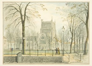 Bristol Cathedral and College Green by Thomas Leeson the Elder Rowbotham