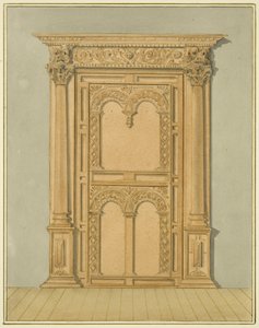 Carved Oak Doorway, 6 Redcliffe Street by Thomas Leeson the Elder Rowbotham