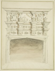 Chimneypiece at 49 Broad Quay by Thomas Leeson the Elder Rowbotham