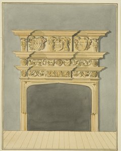 Chimneypiece at 49 Broad Quay by Thomas Leeson the Elder Rowbotham