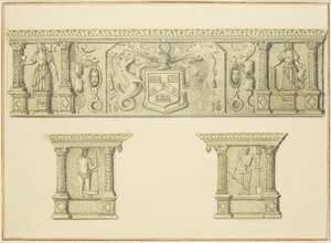 Frieze on Chimneypiece at 15 Broad Street