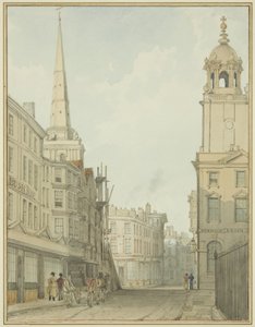 Part of Corn Street and Wine Street by Thomas Leeson the Elder Rowbotham