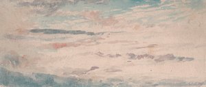 Cloud Study - Blue and Red Flecked Alto - Cumulus by Thomas Lindsay
