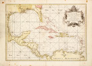 Gulf of Mexico chart by de la Cruz by Thomas Lopez