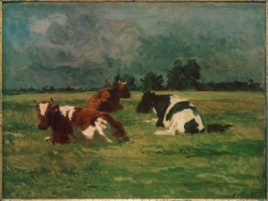 Three Cows in the Pasture by Thomas Ludwig Herbst